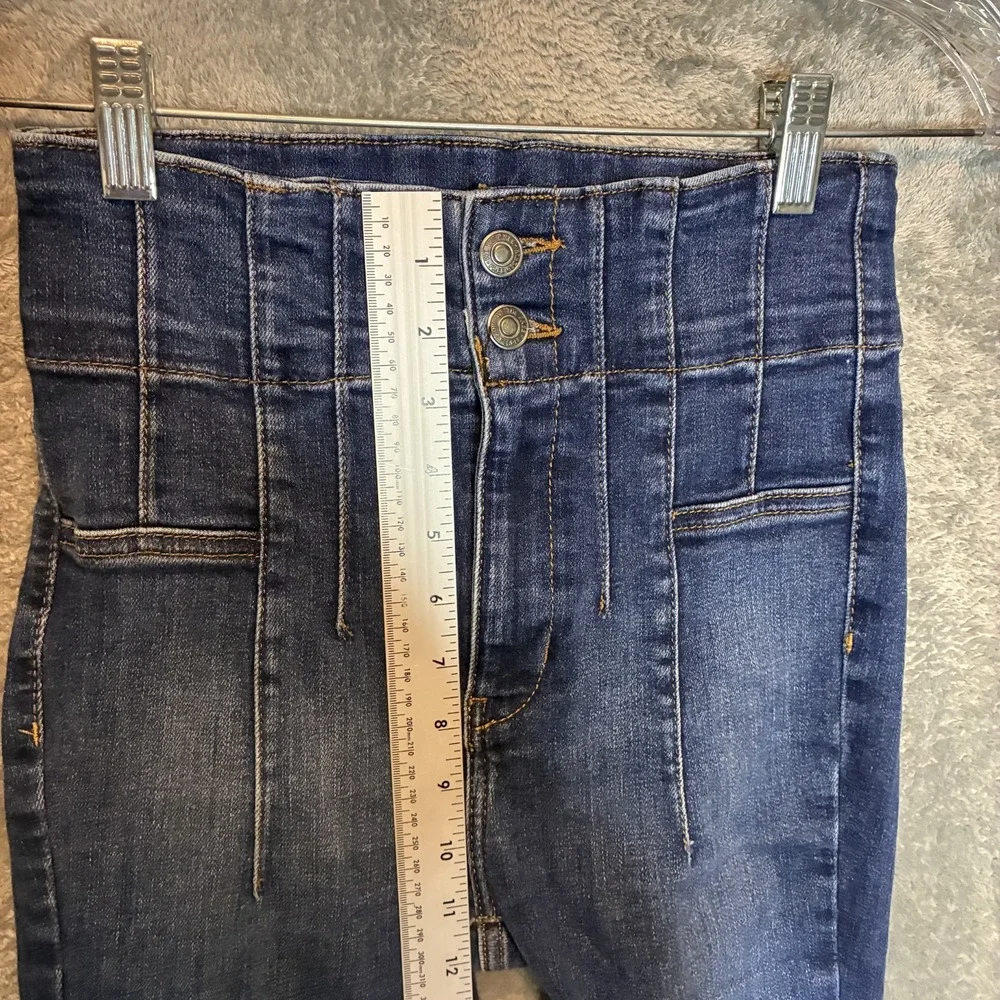 Free People We The Free Jayde Flare Jeans 24* Boho Festival Concert Retro Hippie